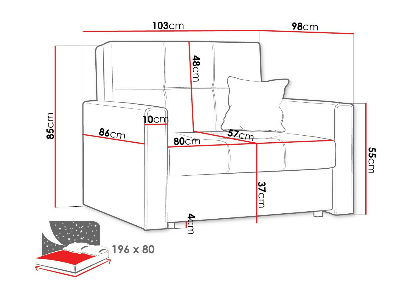 Кресло Columbus 104 (Manila 38)