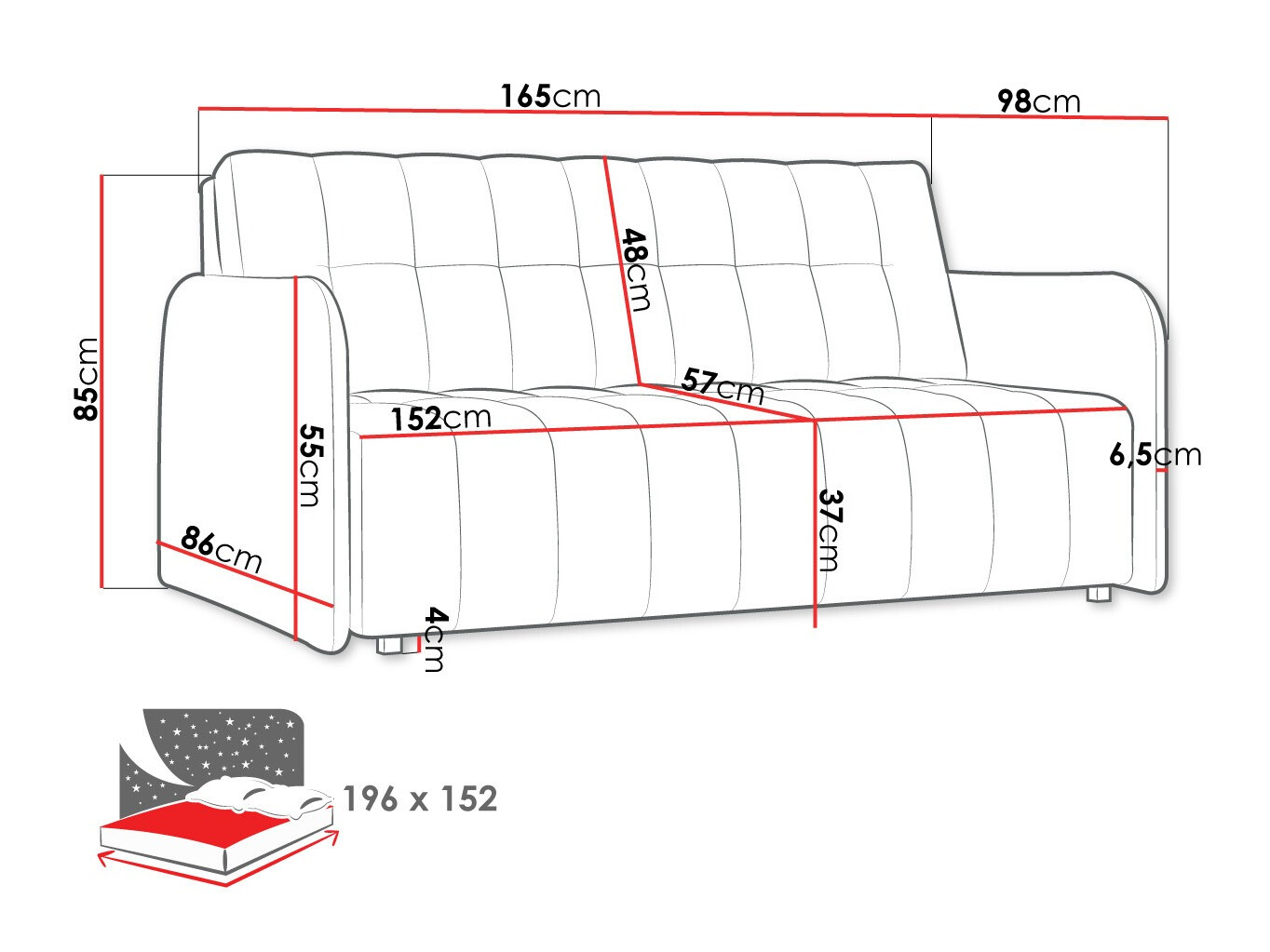 Диван-кровать Columbus 179 (Country 8)