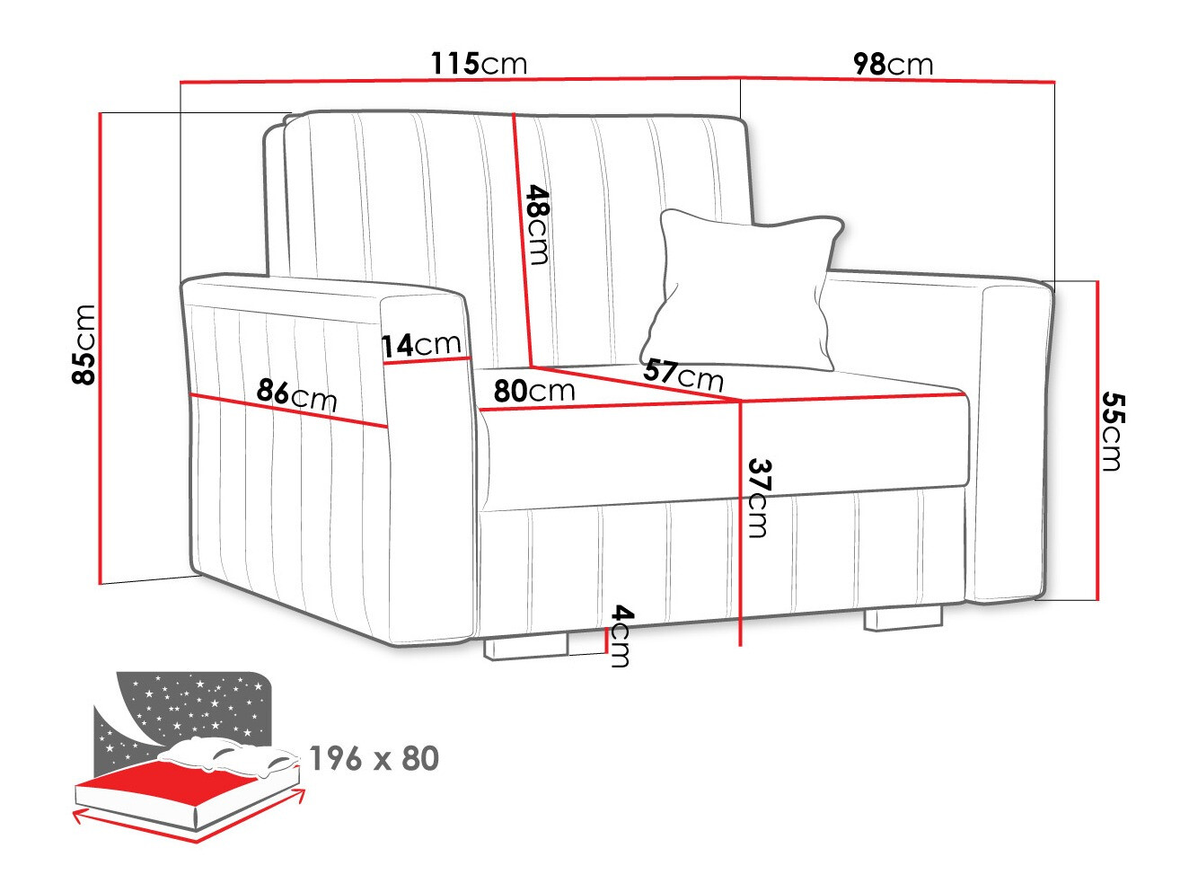 Кресло Columbus 135 (Kronos 07)