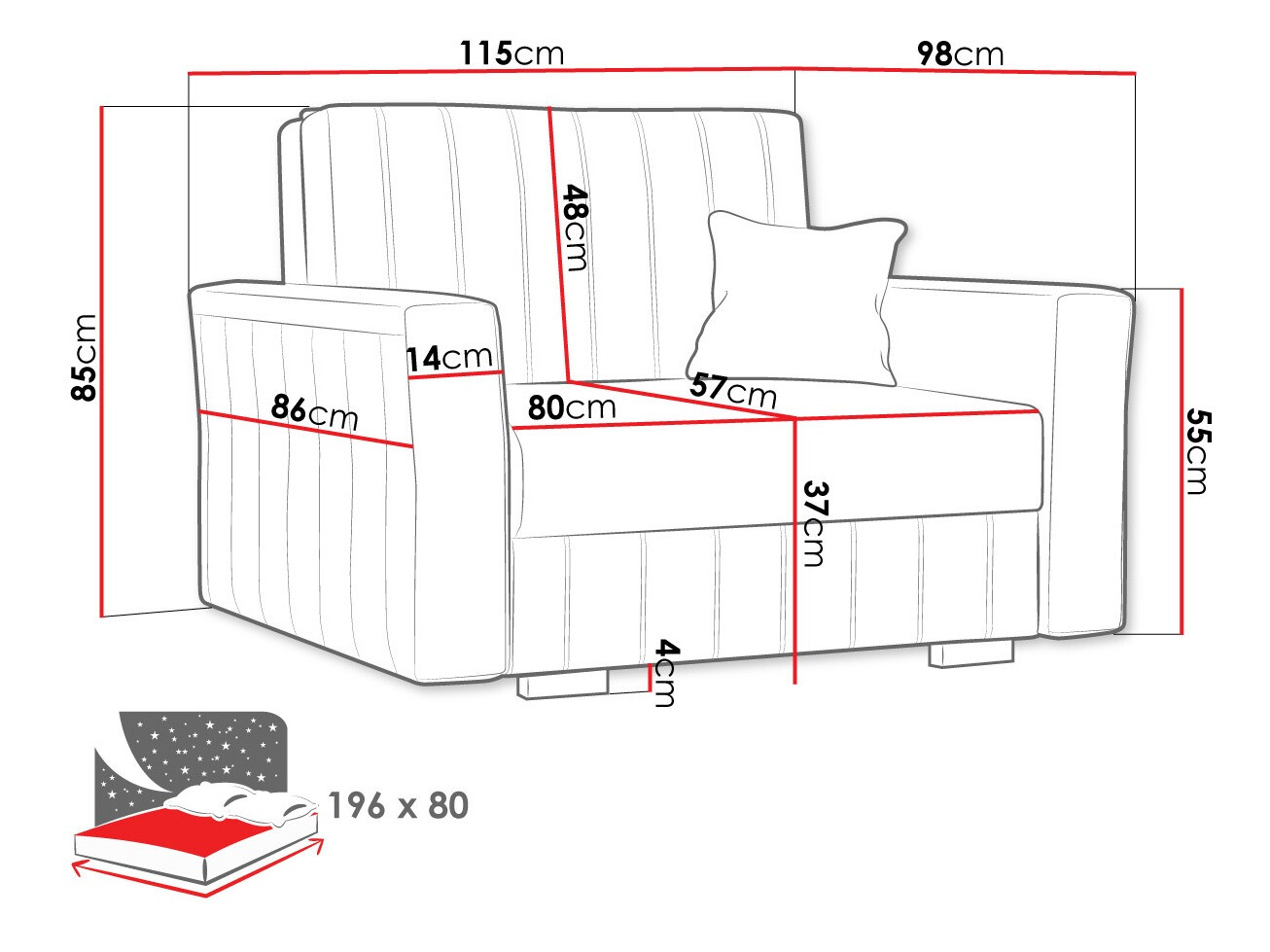 Кресло Columbus 135 (Paros 5)