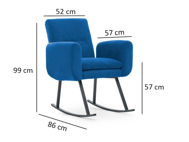 Кресло-качалка Kailua 1647 (Синий)
