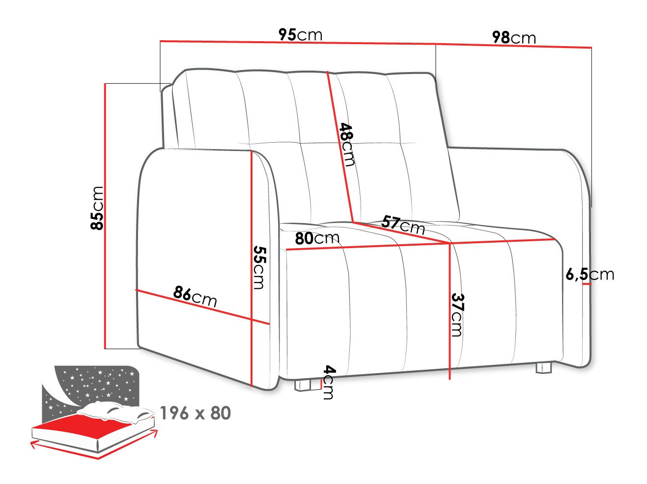 Krēsls Columbus 176 (Country 3)