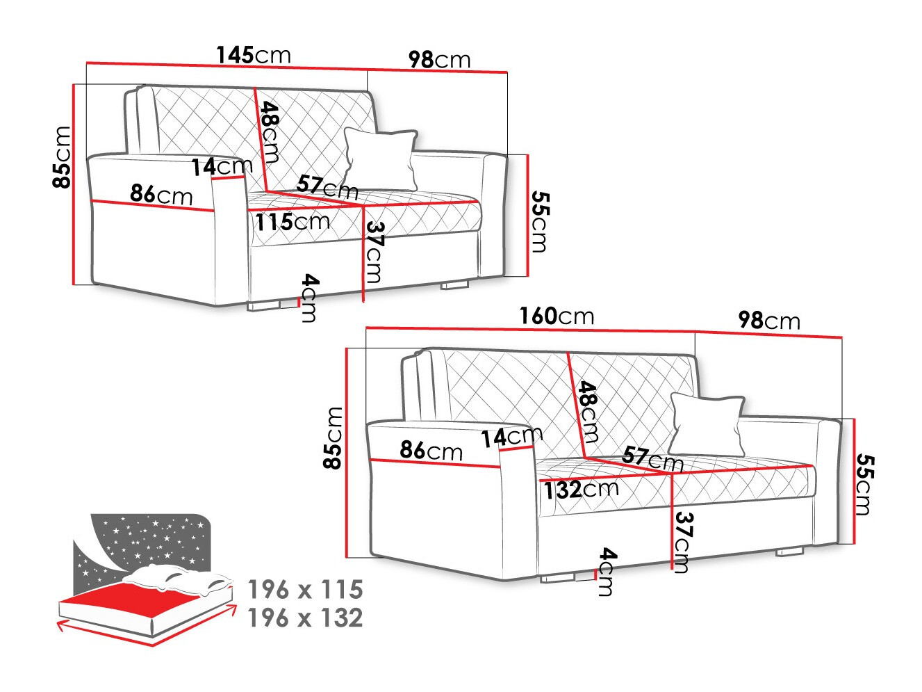 Mīksto mēbeļu komplekts Columbus 150 (Zanzibar 182)