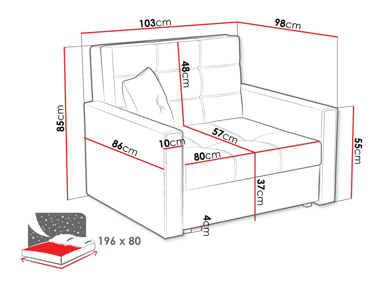 Кресло Columbus 101 (Tatum 275)