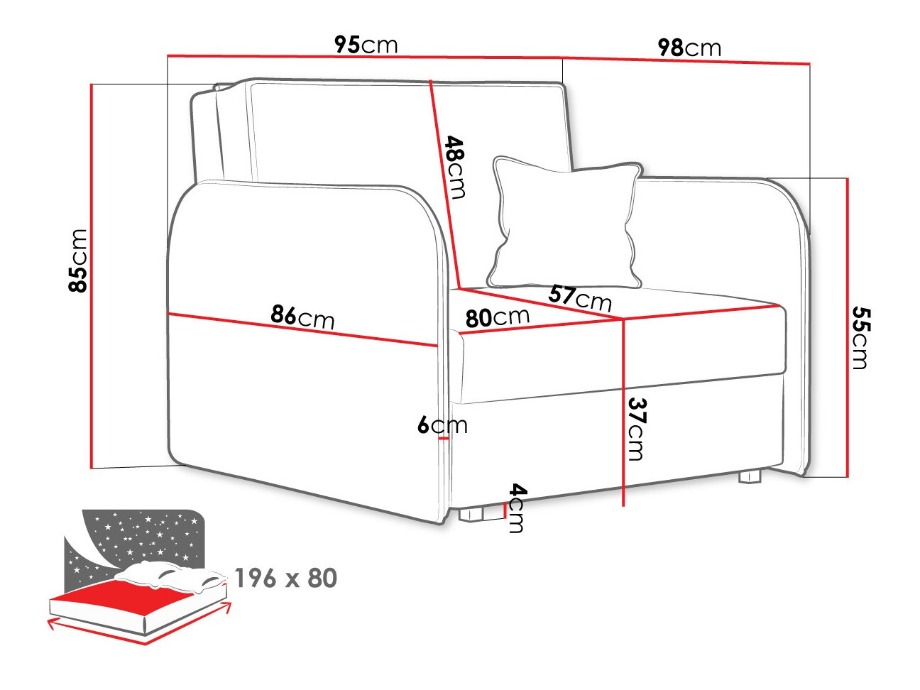 Кресло Columbus 125 (Mono 235)