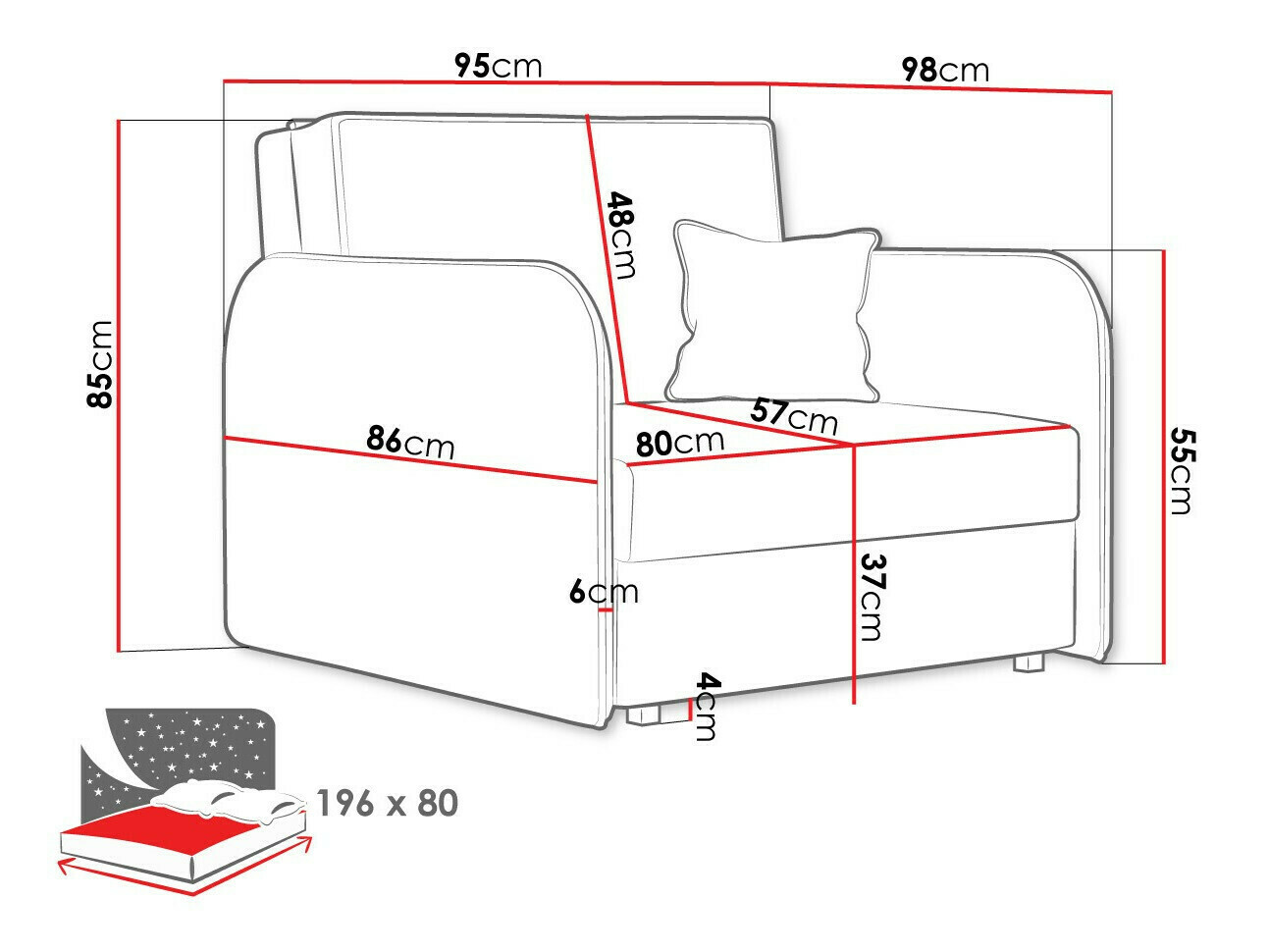 Krēsls Columbus 125 (Mono 246)