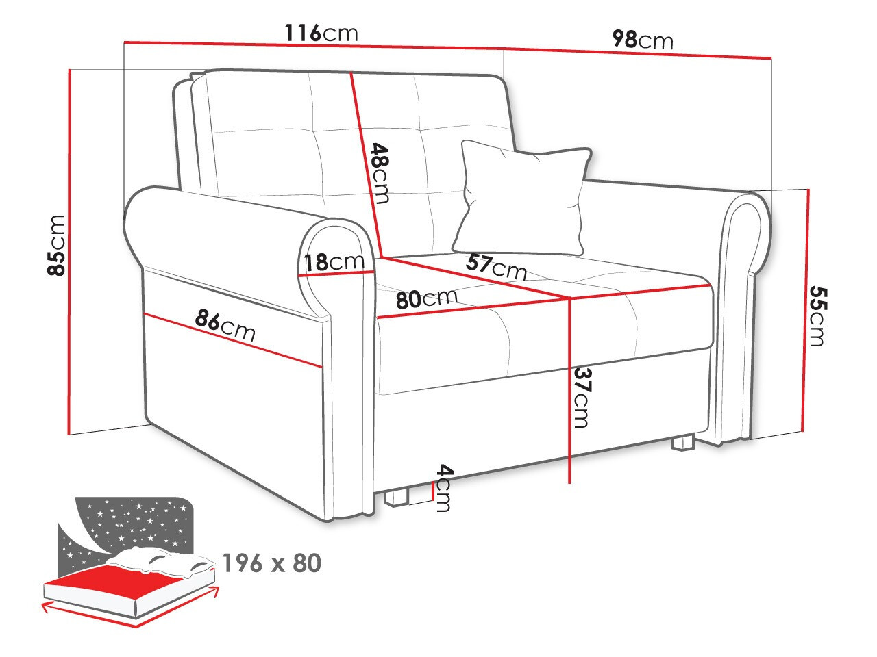 Кресло Columbus 127 (Kronos 19)