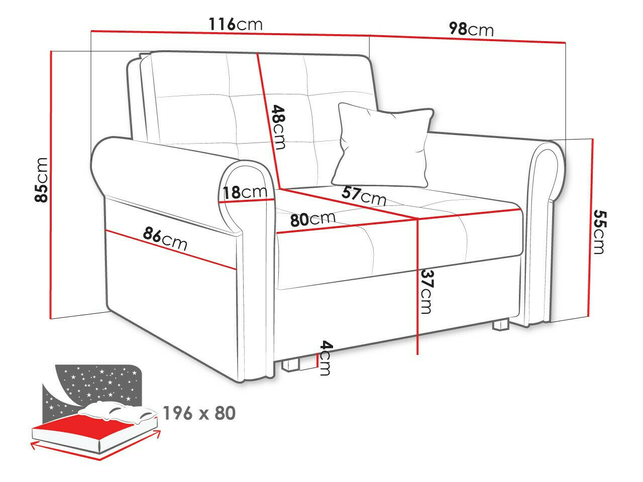 Krēsls Columbus 127 (Mono 232)