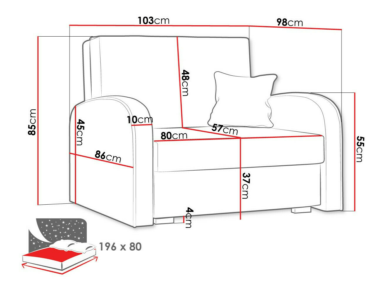 Krēsls Columbus 160 (Mono 235 + Sorriso 10)
