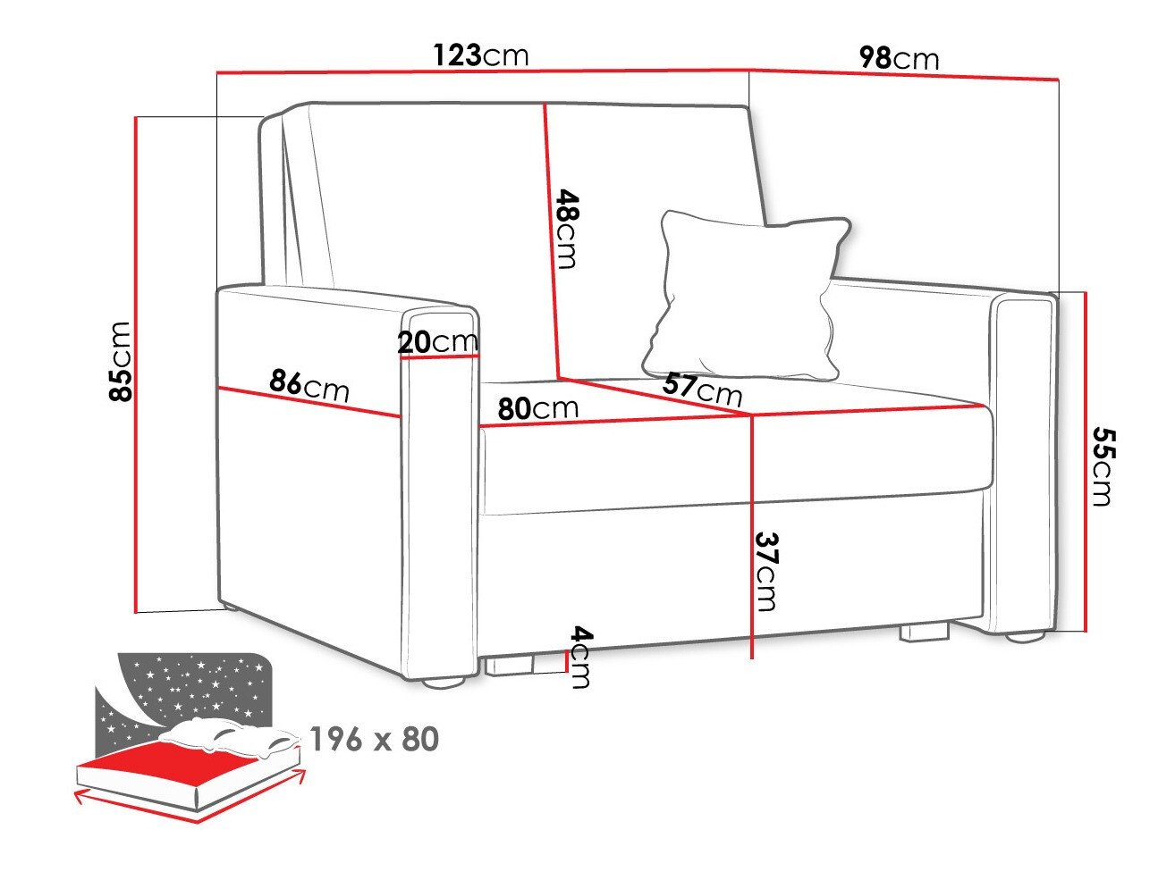 Krēsls Columbus 180 (Poso 05)