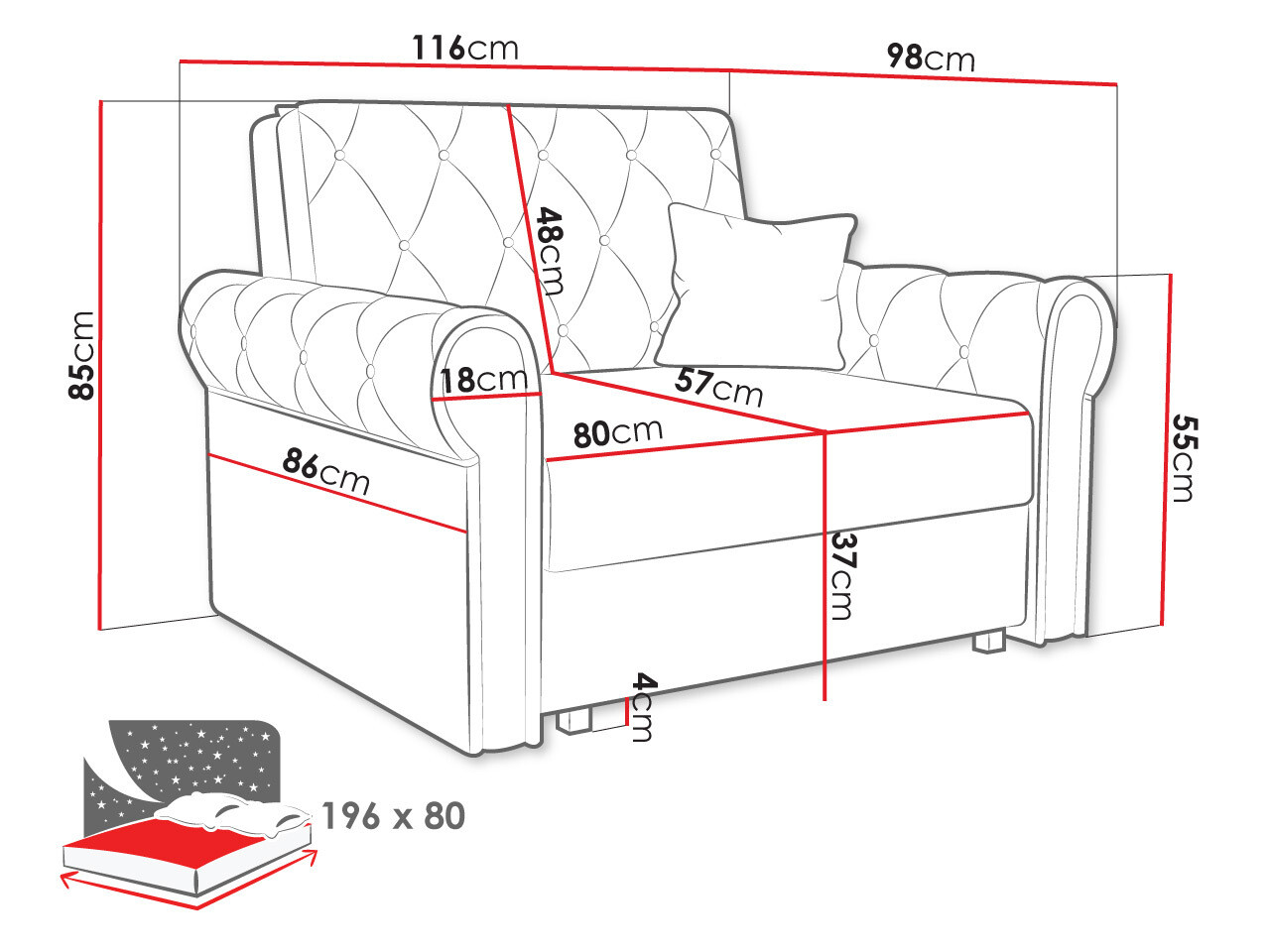 Krēsls Columbus 200 (Kronos 22)
