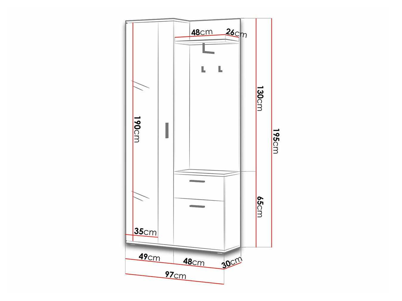 Priekšnama komplekts Stanton 103 (Artisan ozols)