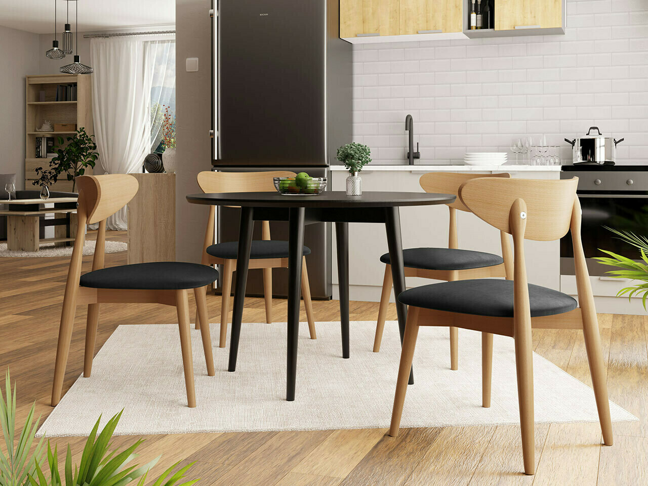 Ēdamistabas komplekts Racine 124 (Brūns)