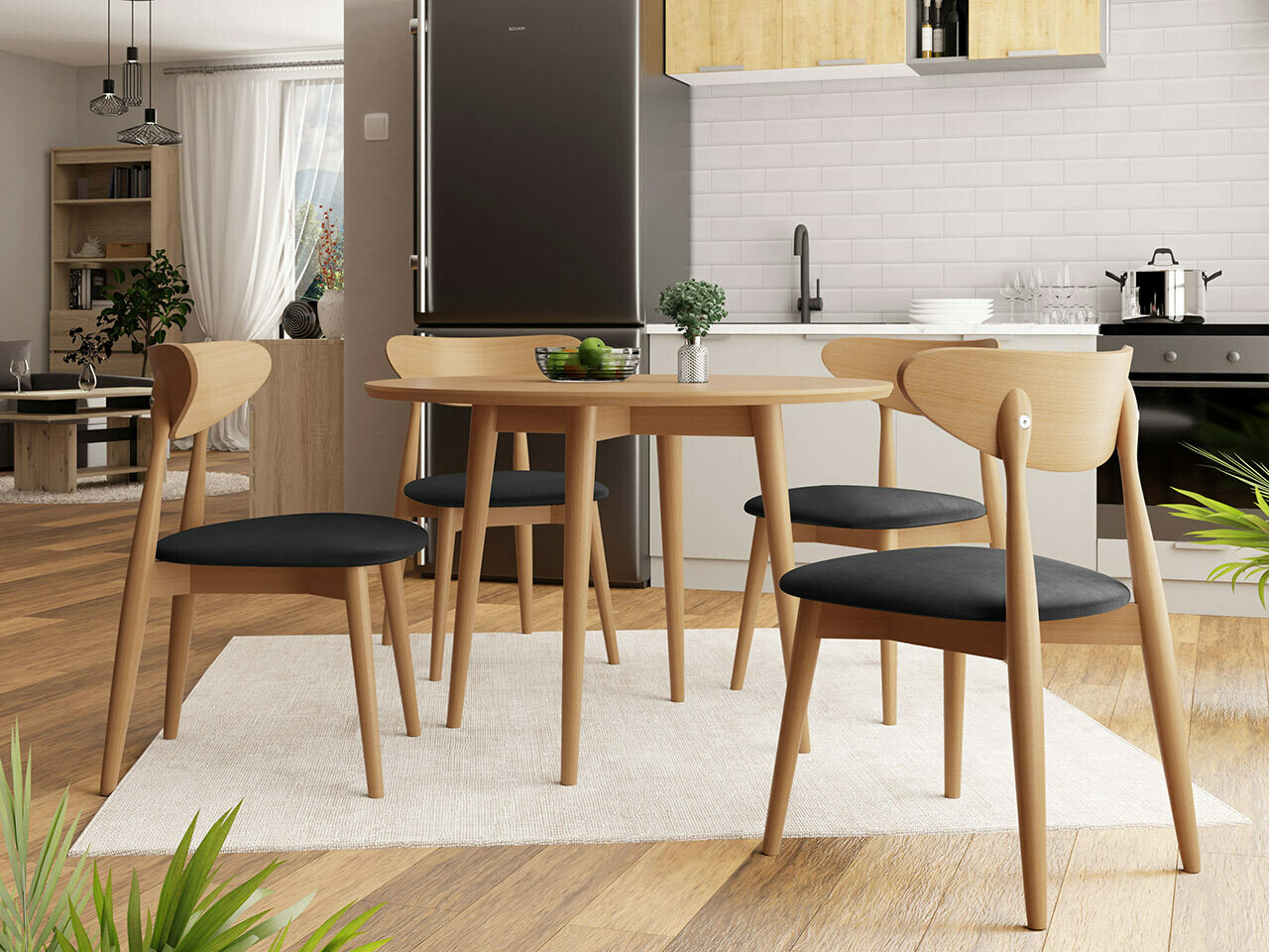 Ēdamistabas komplekts Racine 124 (Brūns)