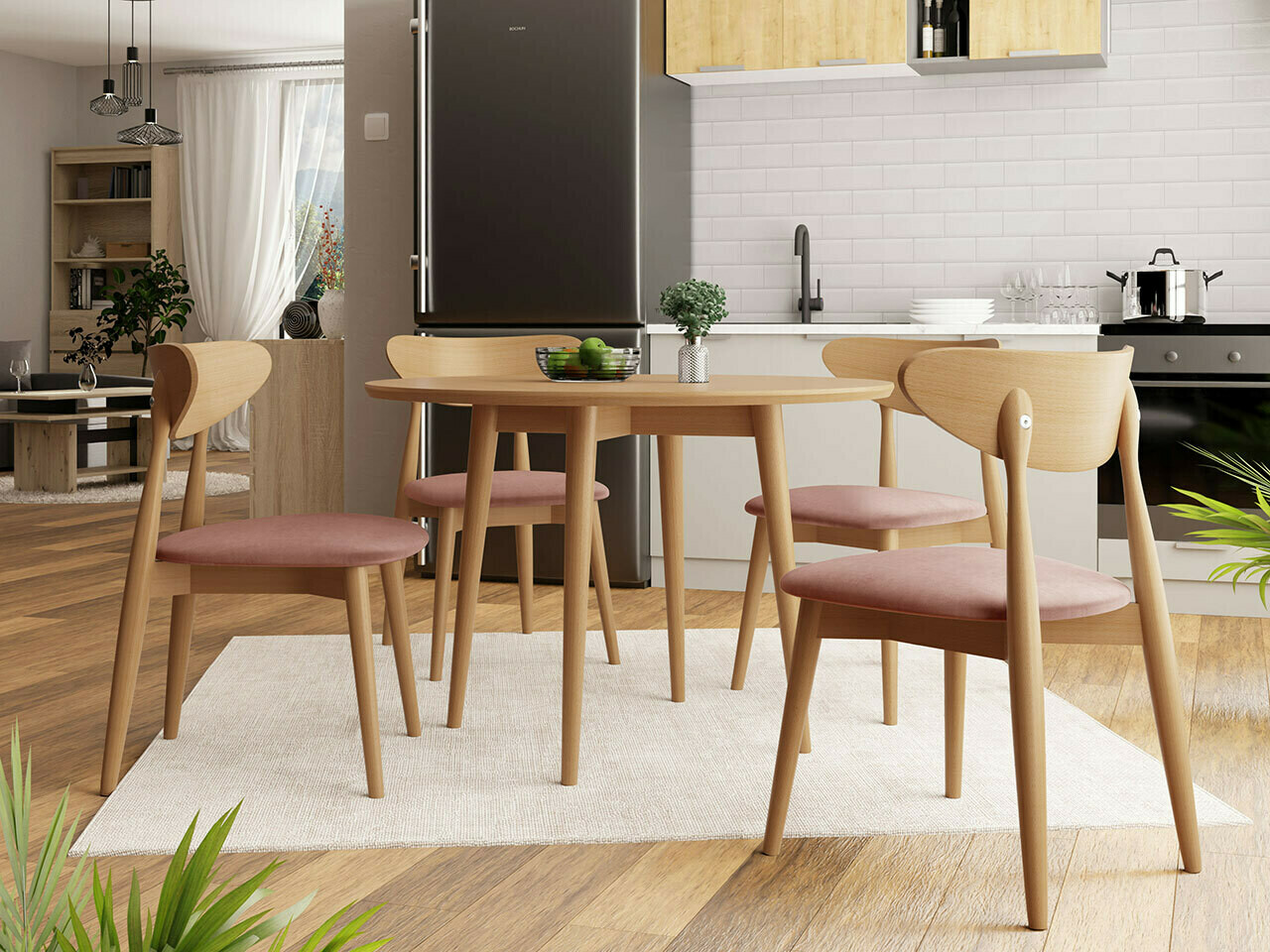 Ēdamistabas komplekts Racine 124 (Brūns)