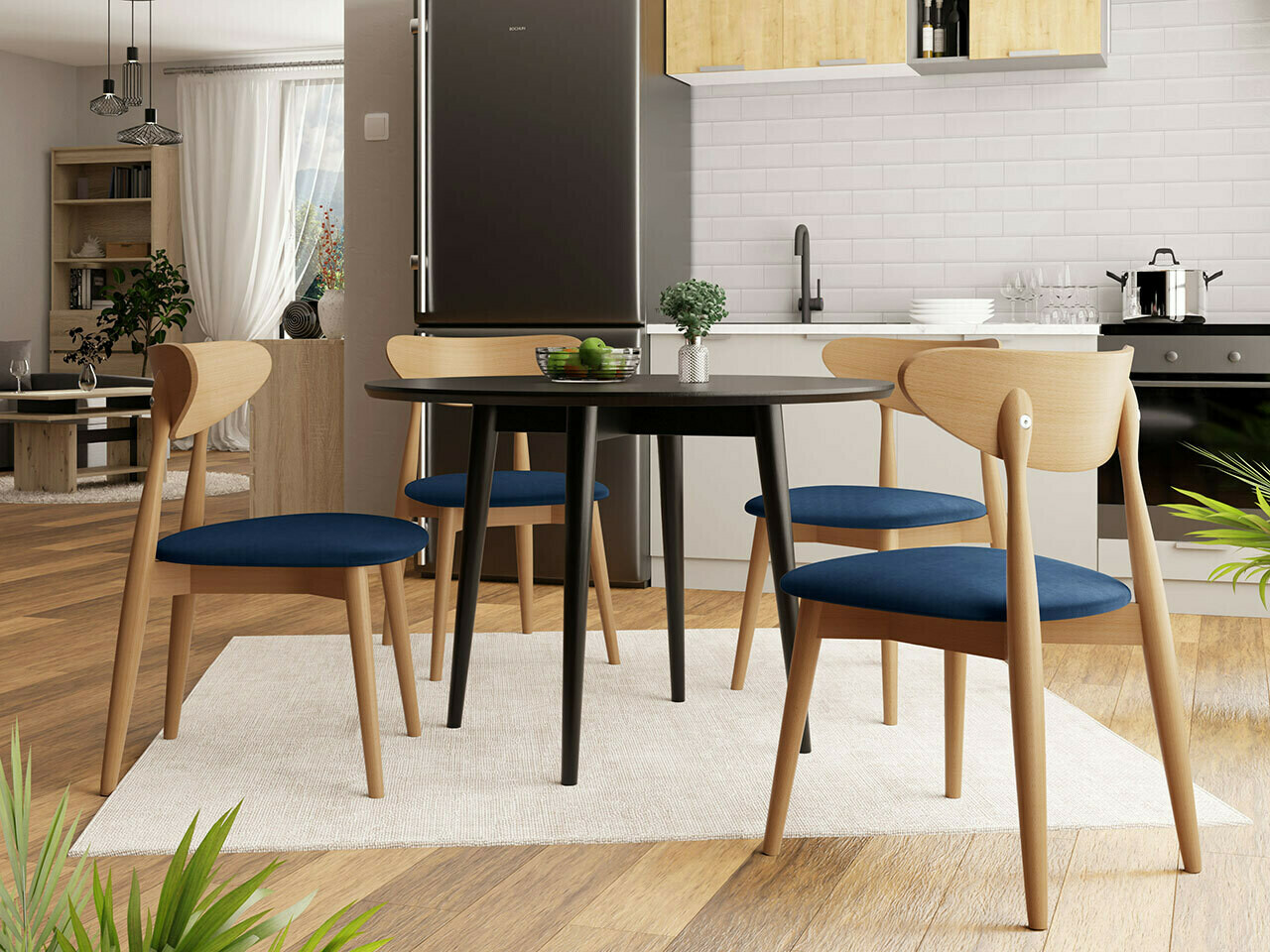 Обеденный гарнитур Racine 124 (Коричневый)