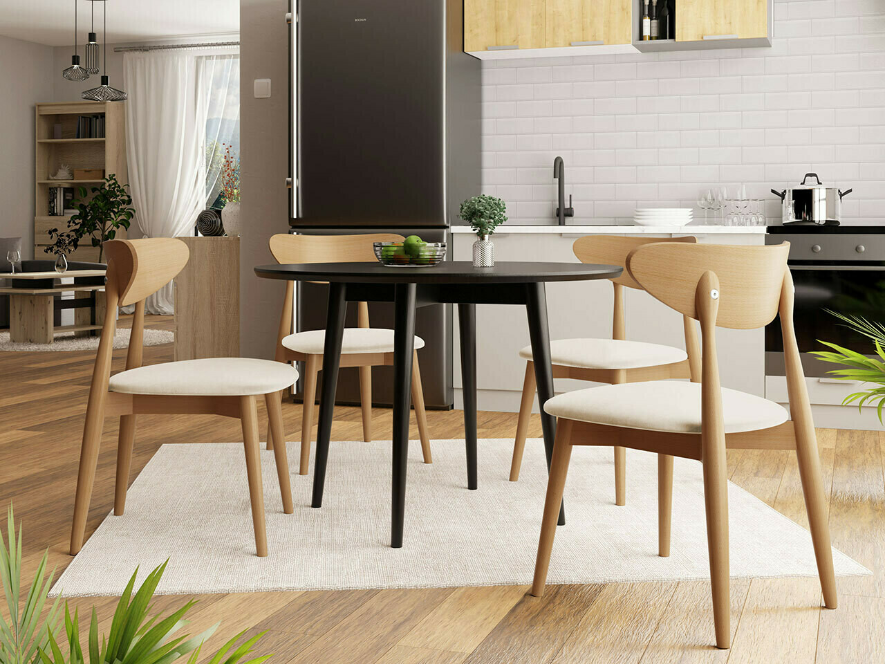 Обеденный гарнитур Racine 124 (Коричневый)