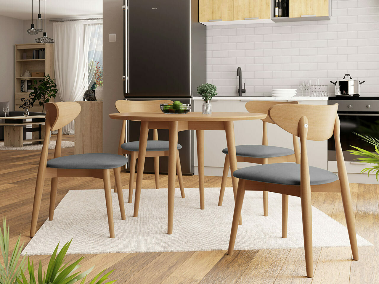 Обеденный гарнитур Racine 124 (Коричневый)