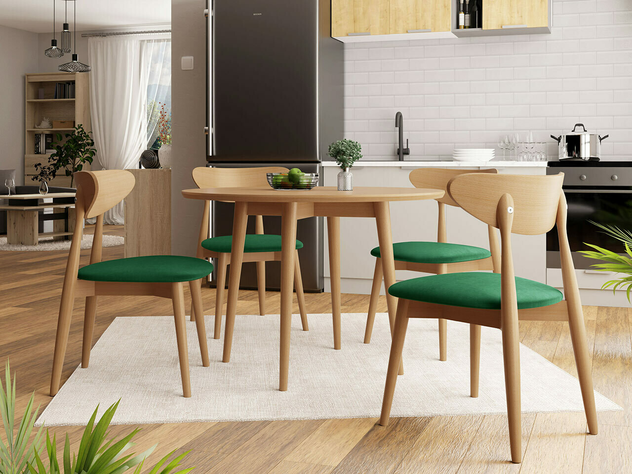 Обеденный гарнитур Racine 124 (Коричневый)