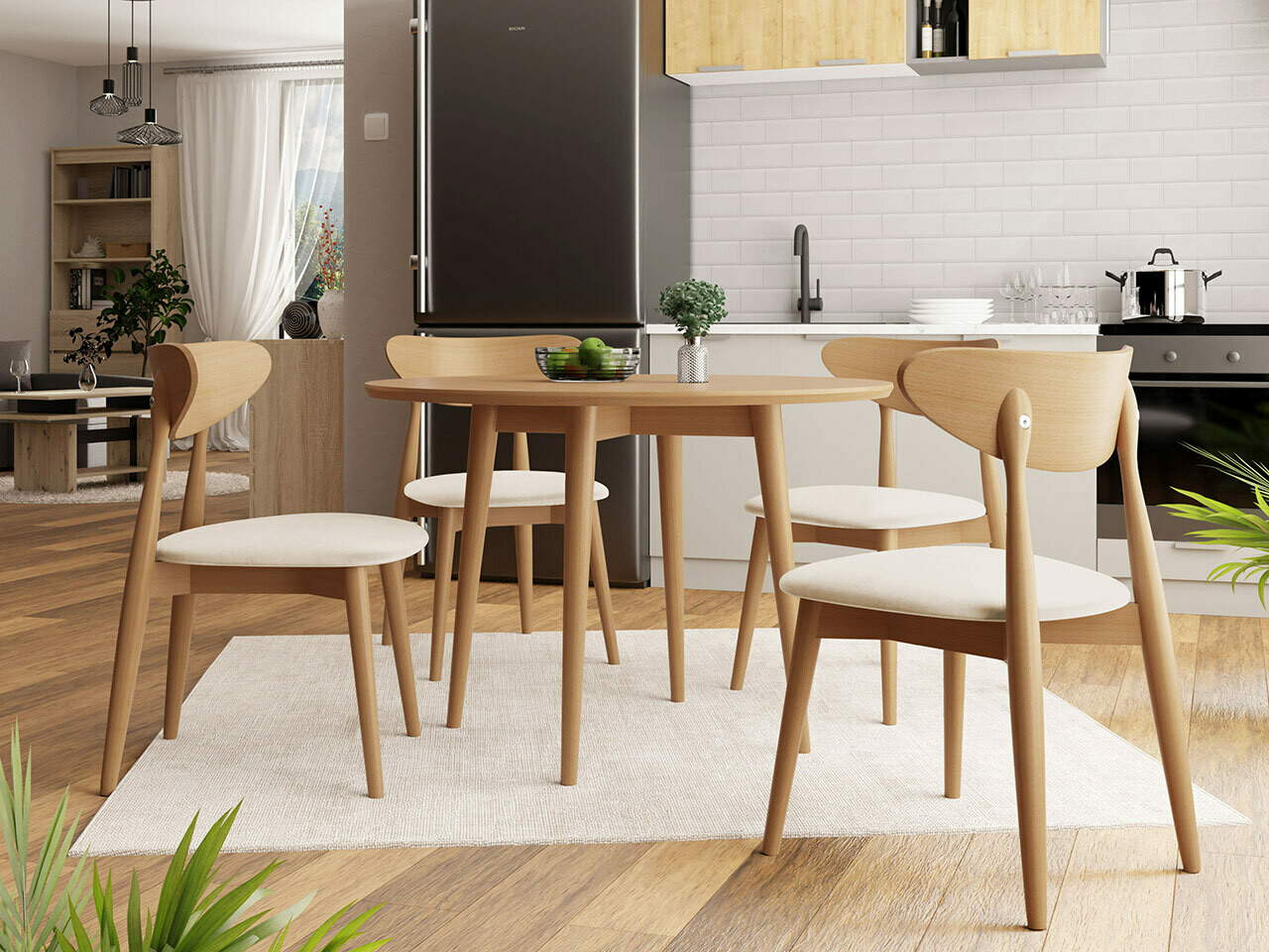 Обеденный гарнитур Racine 124 (Коричневый)