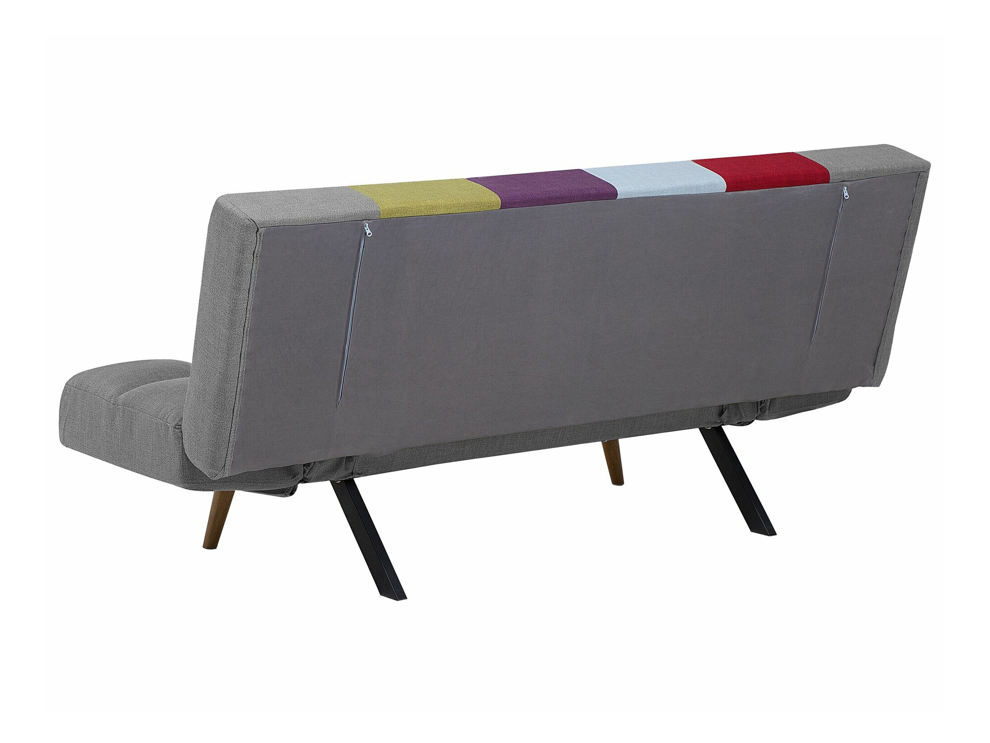 Dīvāns gulta Berwyn 1552 (Pelēks + Sarkans + Zils)