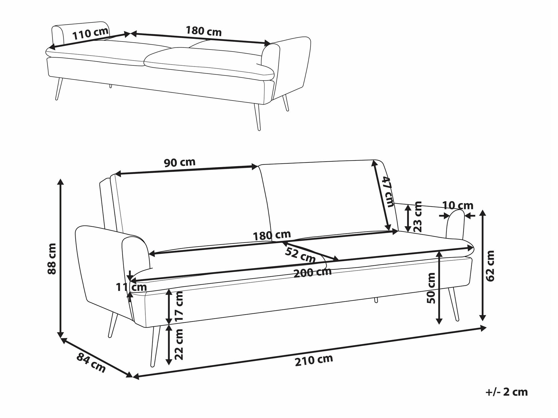 Диван-кровать Berwyn 1564 (Бежевый)