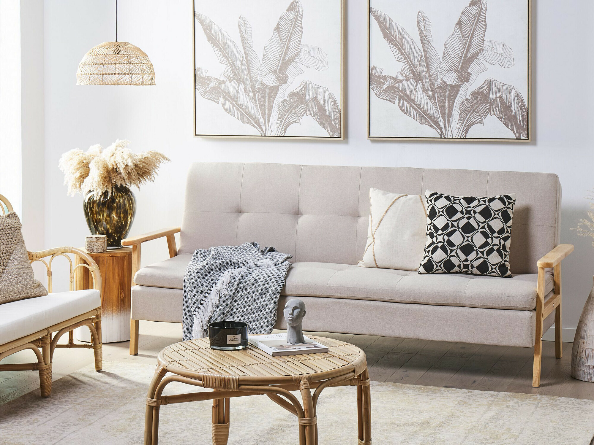 Dīvāns gulta Berwyn 1563 (Bēšs)