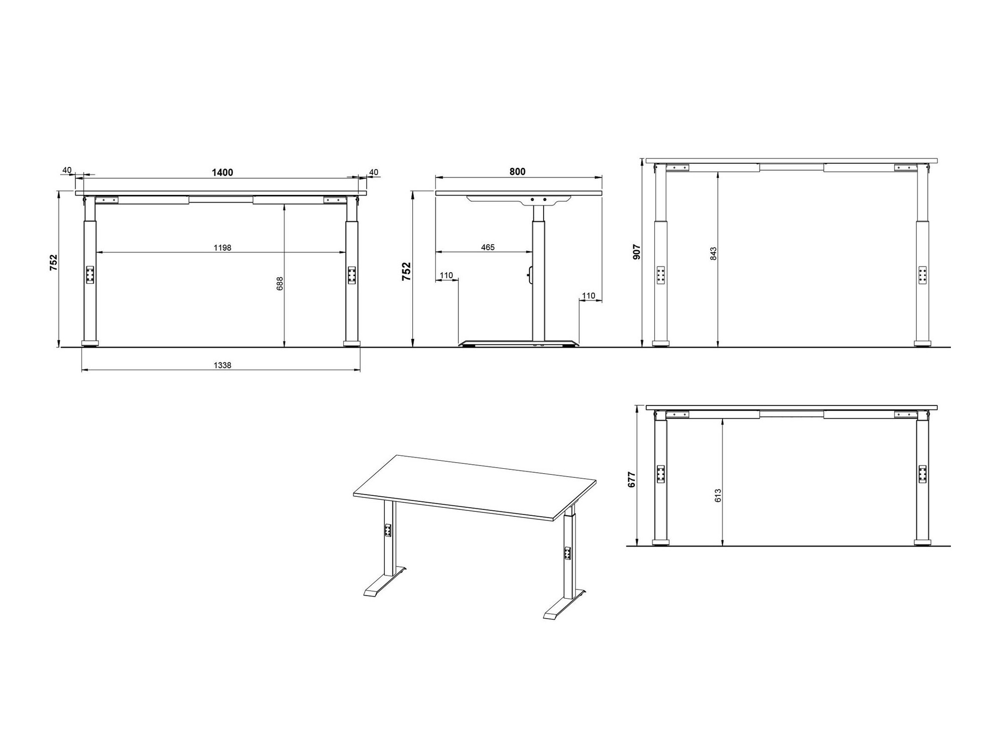 Письменный cтол Sacramento 419 (Navarra дуб + Белый)