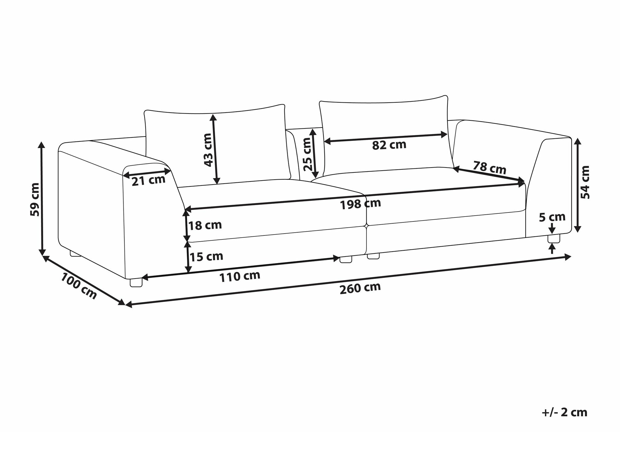 Dīvāns Berwyn 2134 (Bēšs)