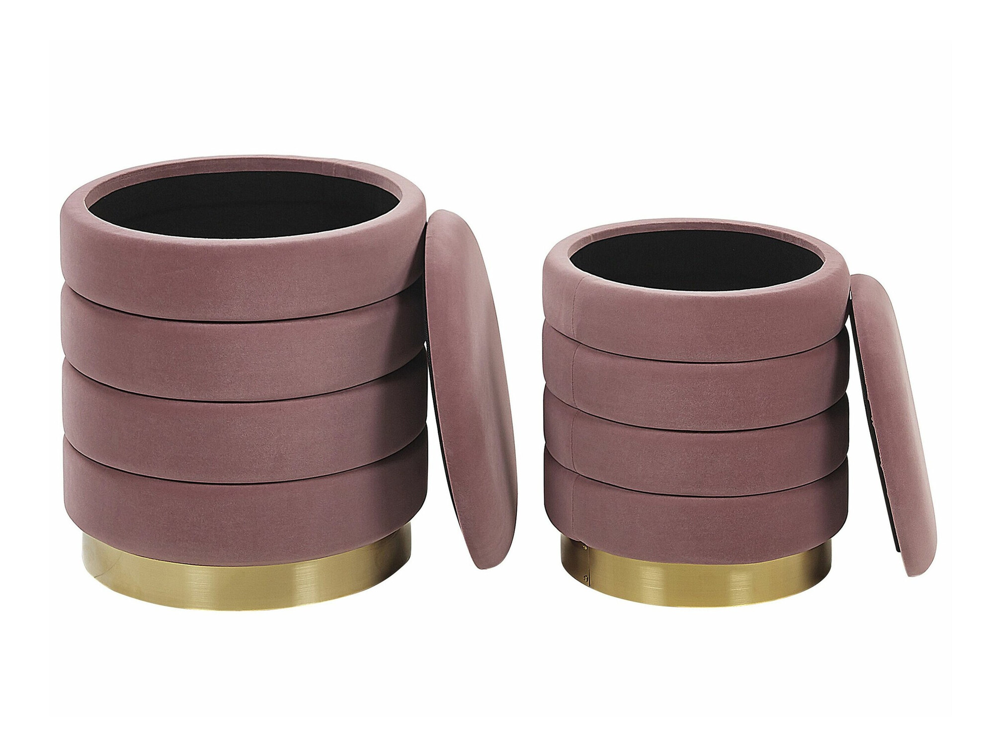 Pufu komplekts Berwyn 1577 (Tumši rozā)