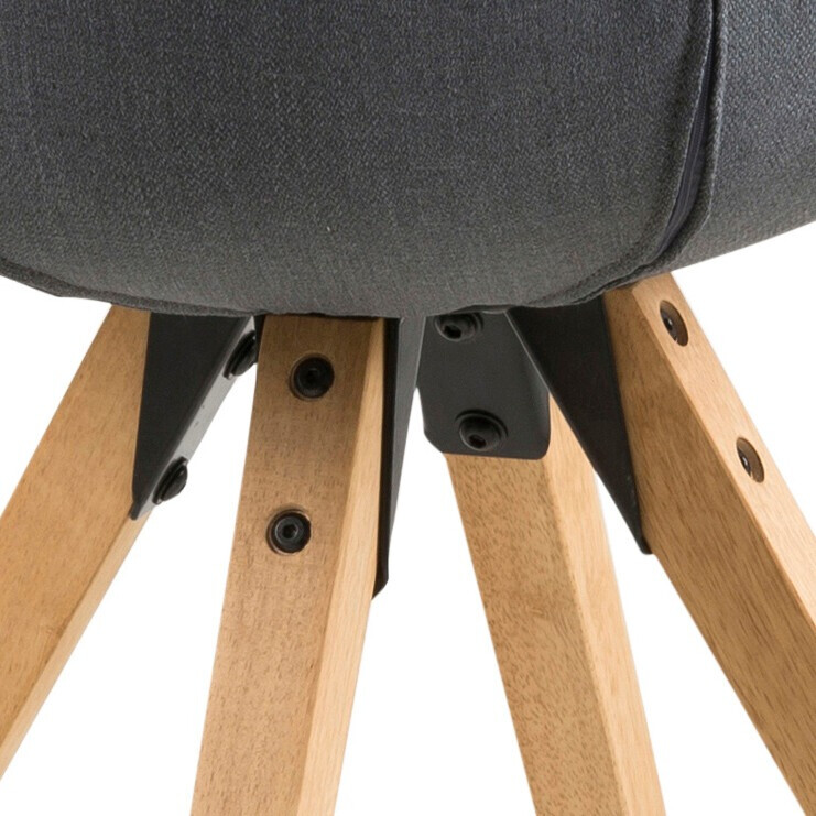 Стул Norsica 135 (Тёмно-серый + Светло-коричневый)