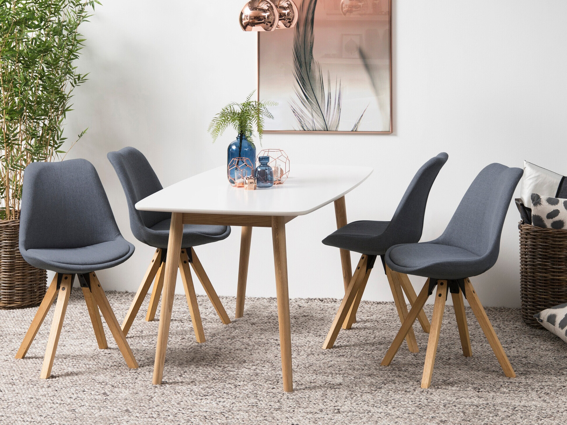 Стул Norsica 135 (Тёмно-серый + Светло-коричневый)