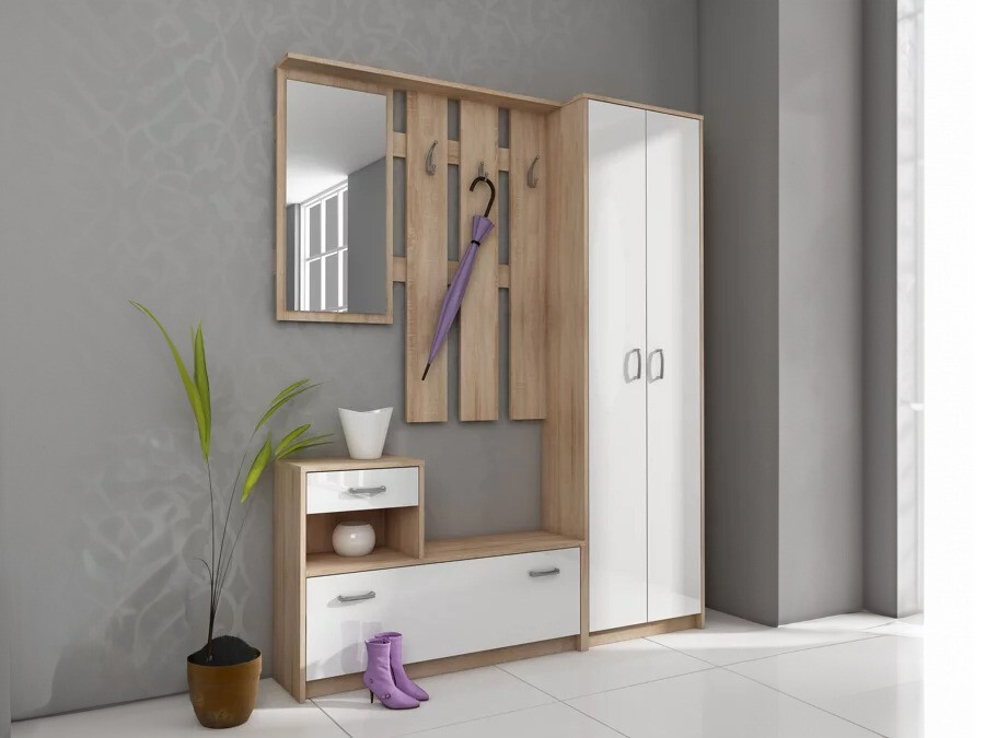 Прихожая Gilroy 106 (Сонома Дуб + Белый)