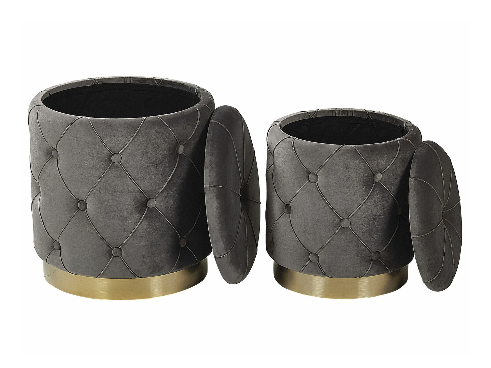 Pufu komplekts Berwyn 1580 (Pelēks)