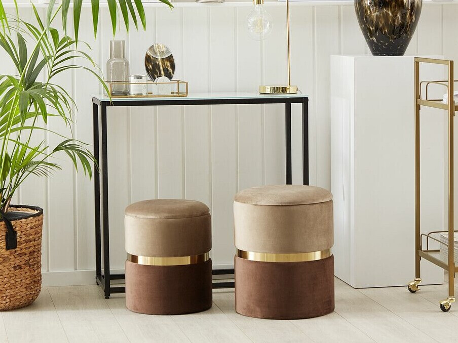 Pufu komplekts Berwyn 1581 (Brūns)