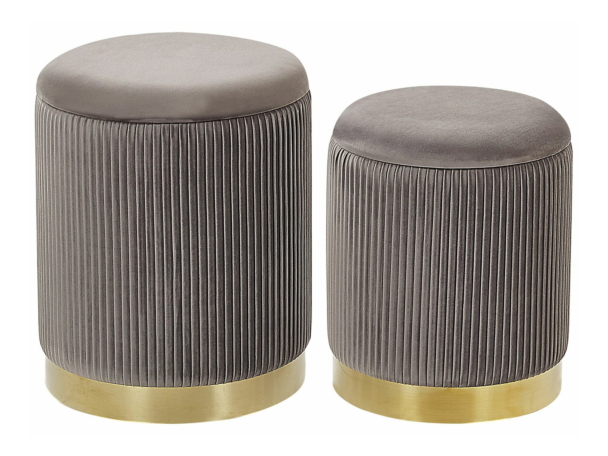 Pufu komplekts Berwyn 1583 (Pelēks)