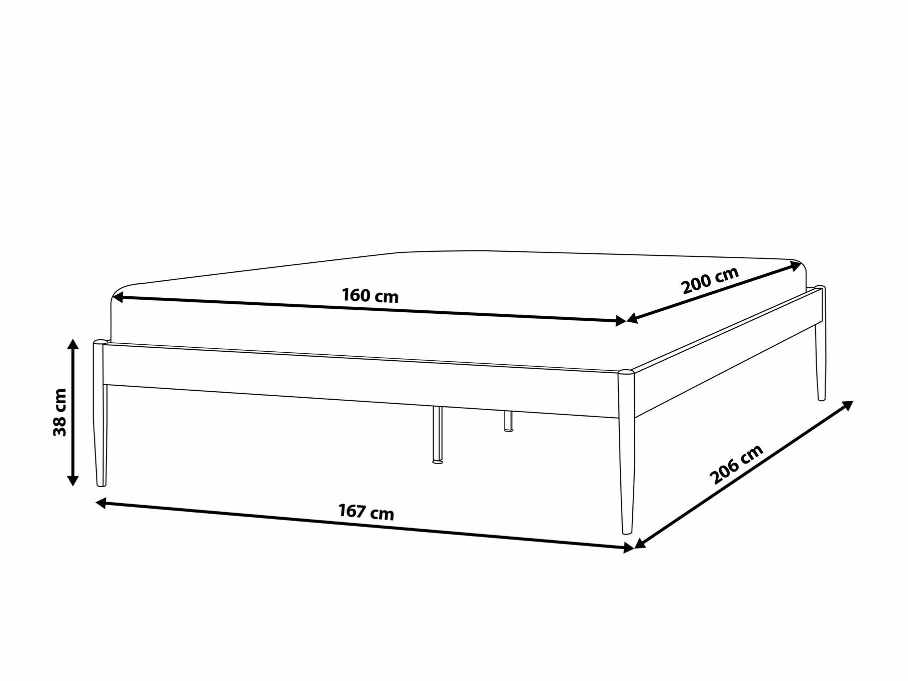 Кровать Berwyn 1588 (Белый)