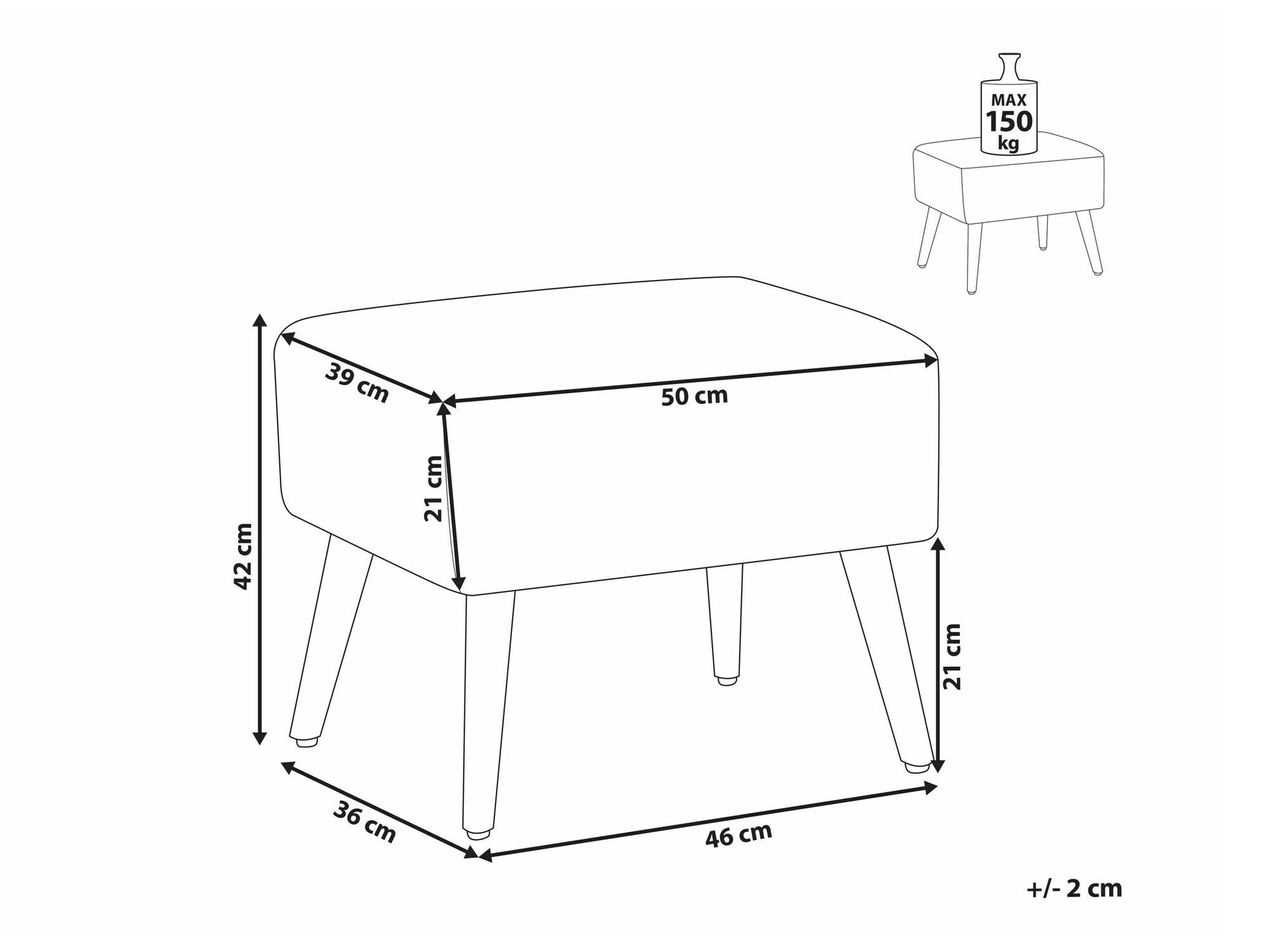 Pufs Berwyn 1594 (Balts + Pelēks)