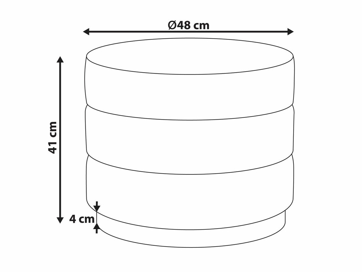 Pufs Berwyn 1599 (Tumši rozā)