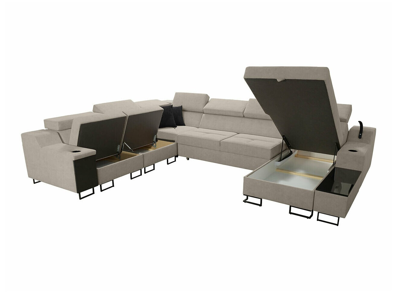 Stūra dīvāns Sarasota 160 (Uttario Velvet 2955 + Uttario Velvet 2978)