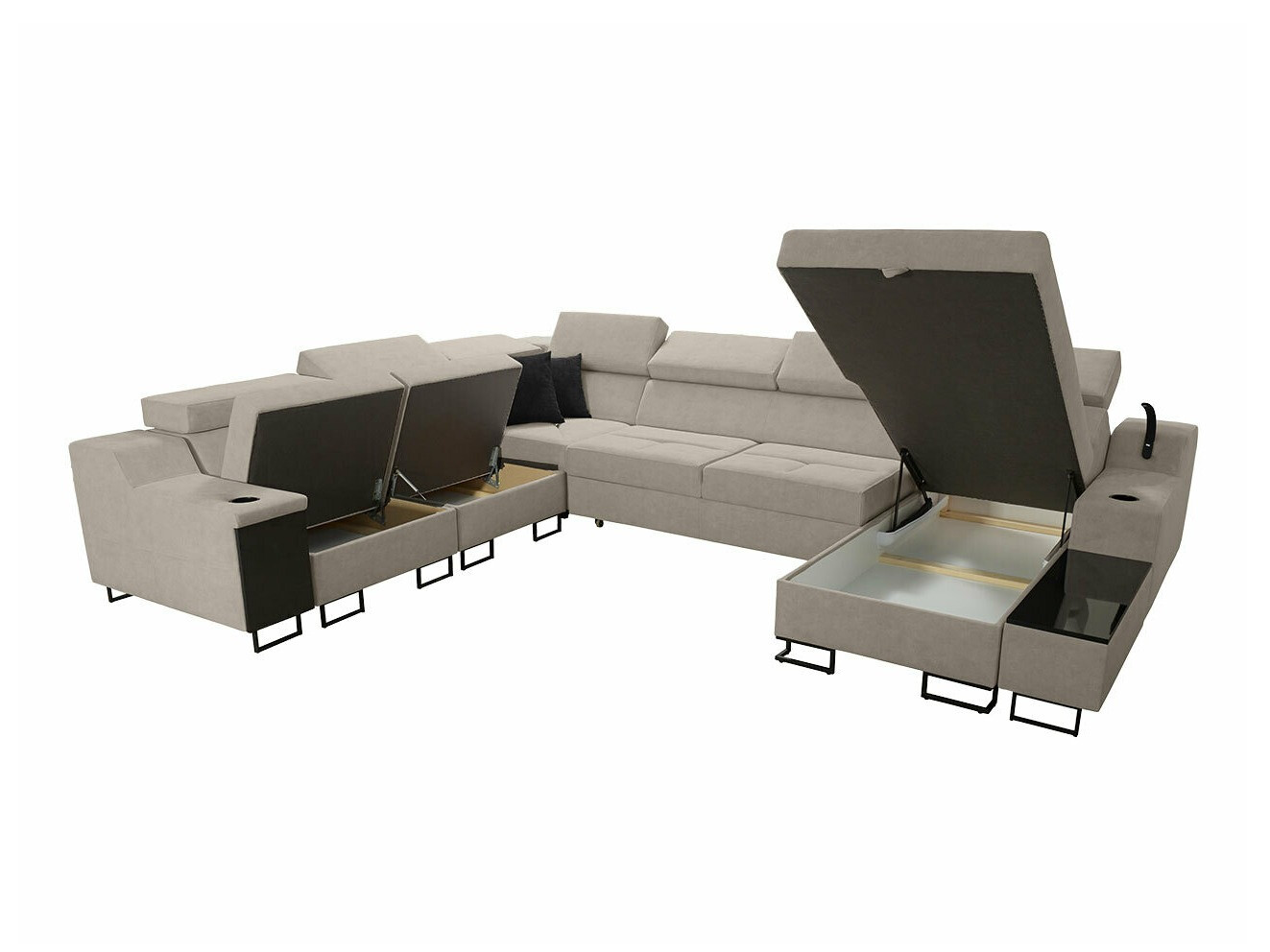 Stūra dīvāns Sarasota 160 (Uttario Velvet 2955 + Uttario Velvet 2978)