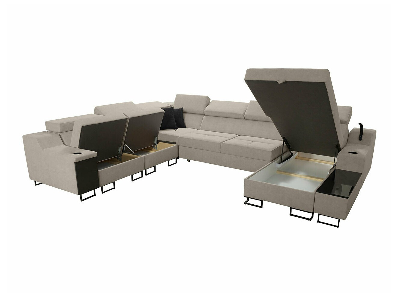 Stūra dīvāns Sarasota 160 (Uttario Velvet 2979 + Uttario Velvet 2980)