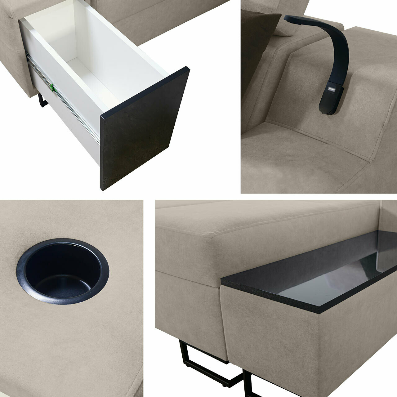 Stūra dīvāns Sarasota 160 (Uttario Velvet 2980 + Uttario Velvet 2973)