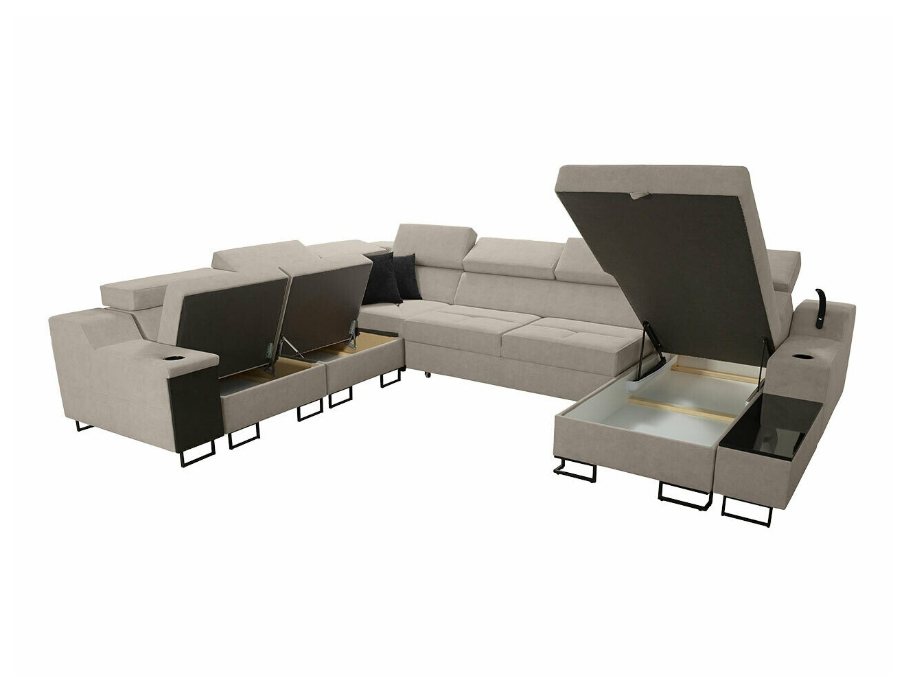 Stūra dīvāns Sarasota 160 (Uttario Velvet 2980 + Uttario Velvet 2973)