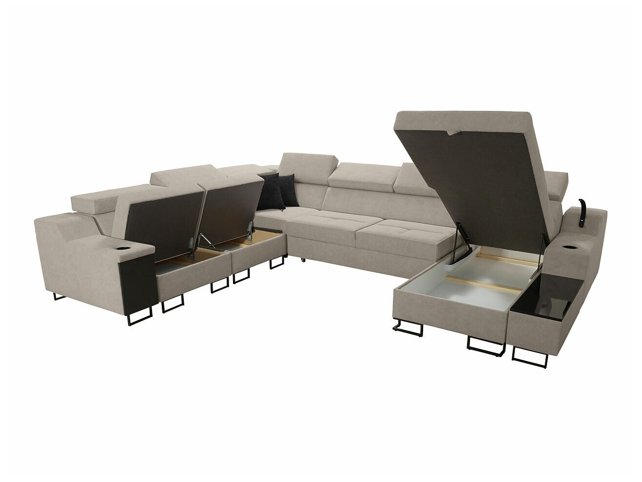 Угловой диван Sarasota 160 (Uttario Velvet 2951 + Uttario Velvet 2954)