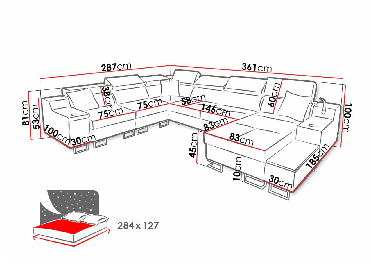Угловой диван Sarasota 160 (Uttario Velvet 2955 + Uttario Velvet 2978)