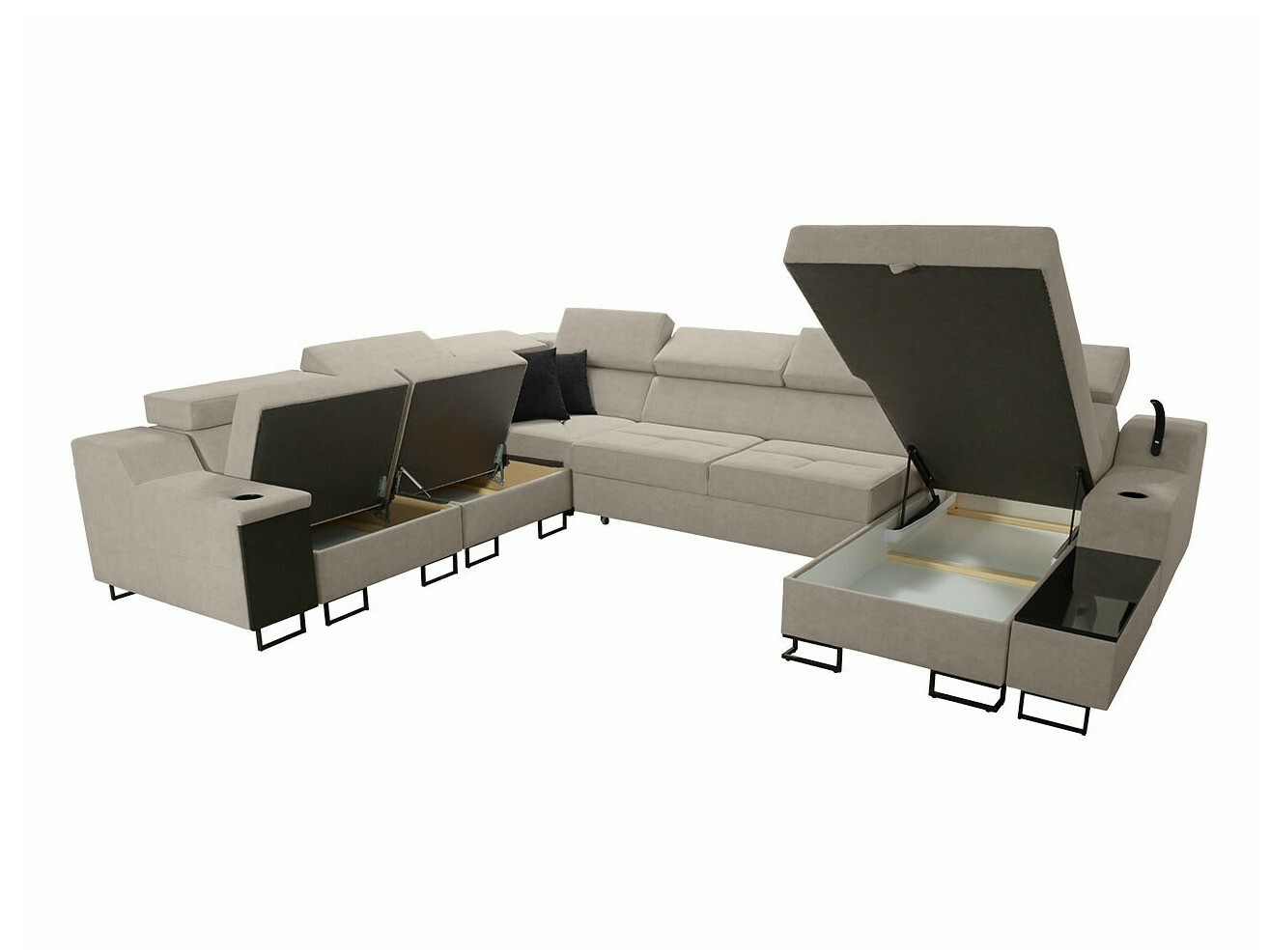 Угловой диван Sarasota 160 (Uttario Velvet 2967 + Uttario Velvet 2973)