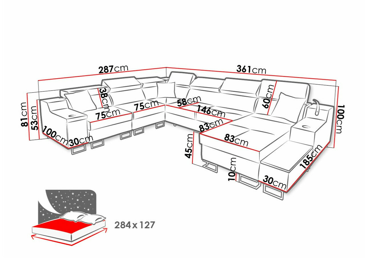 Угловой диван Sarasota 160 (Uttario Velvet 2967 + Uttario Velvet 2973)