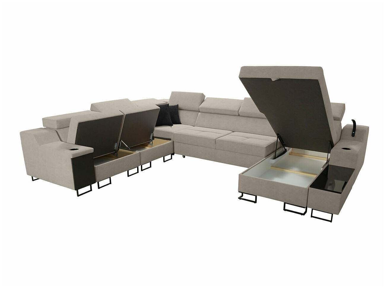 Угловой диван Sarasota 160 (Uttario Velvet 2980 + Uttario Velvet 2973)