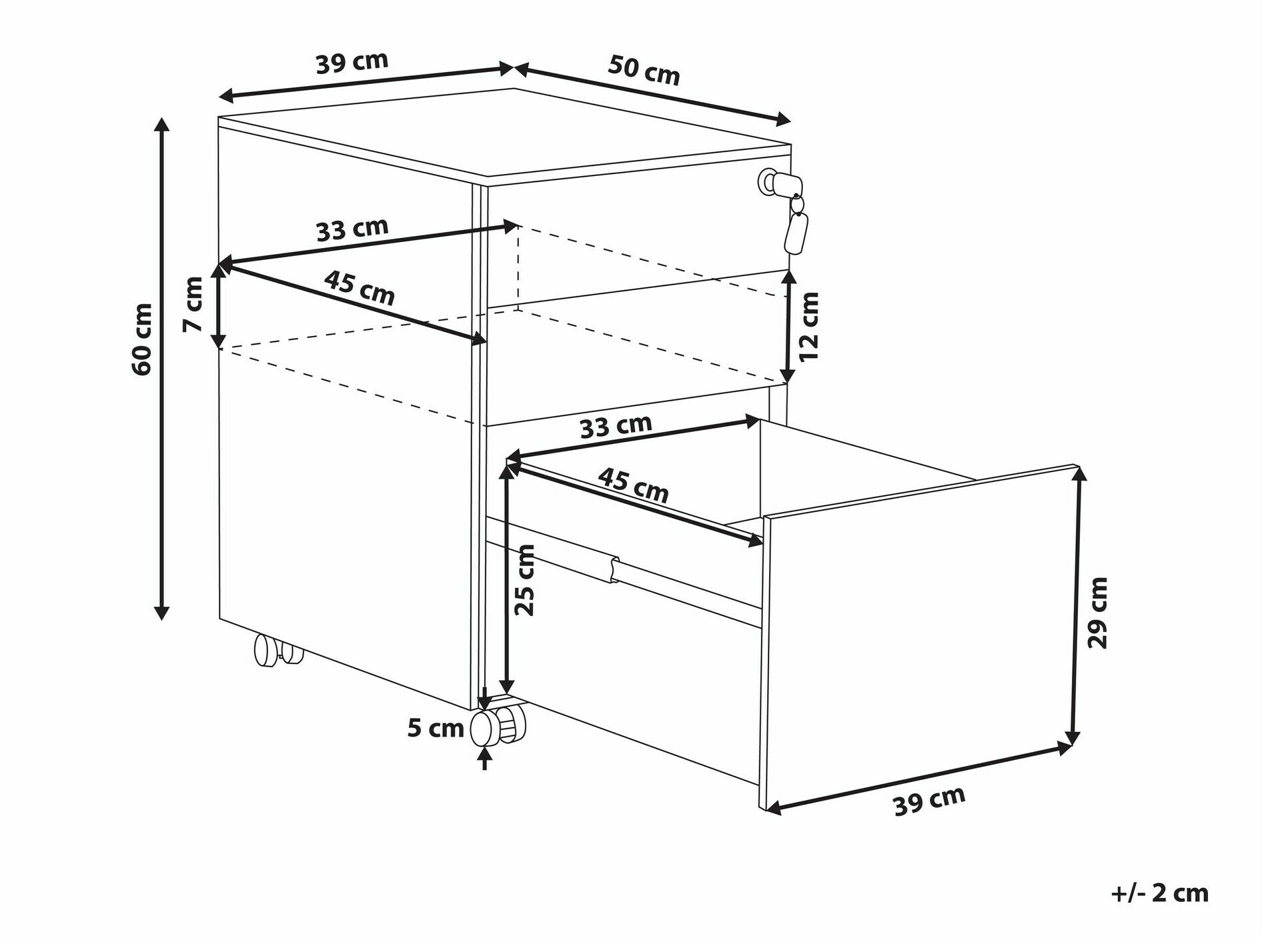 Atvilktņu bloks Berwyn 1521 (Sarkans)